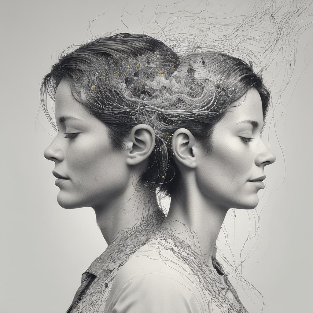 A split image illustrating the journey from tinnitus: one side shows a person distressed by ear ringing, the other shows the same person relaxed and enjoying silence.