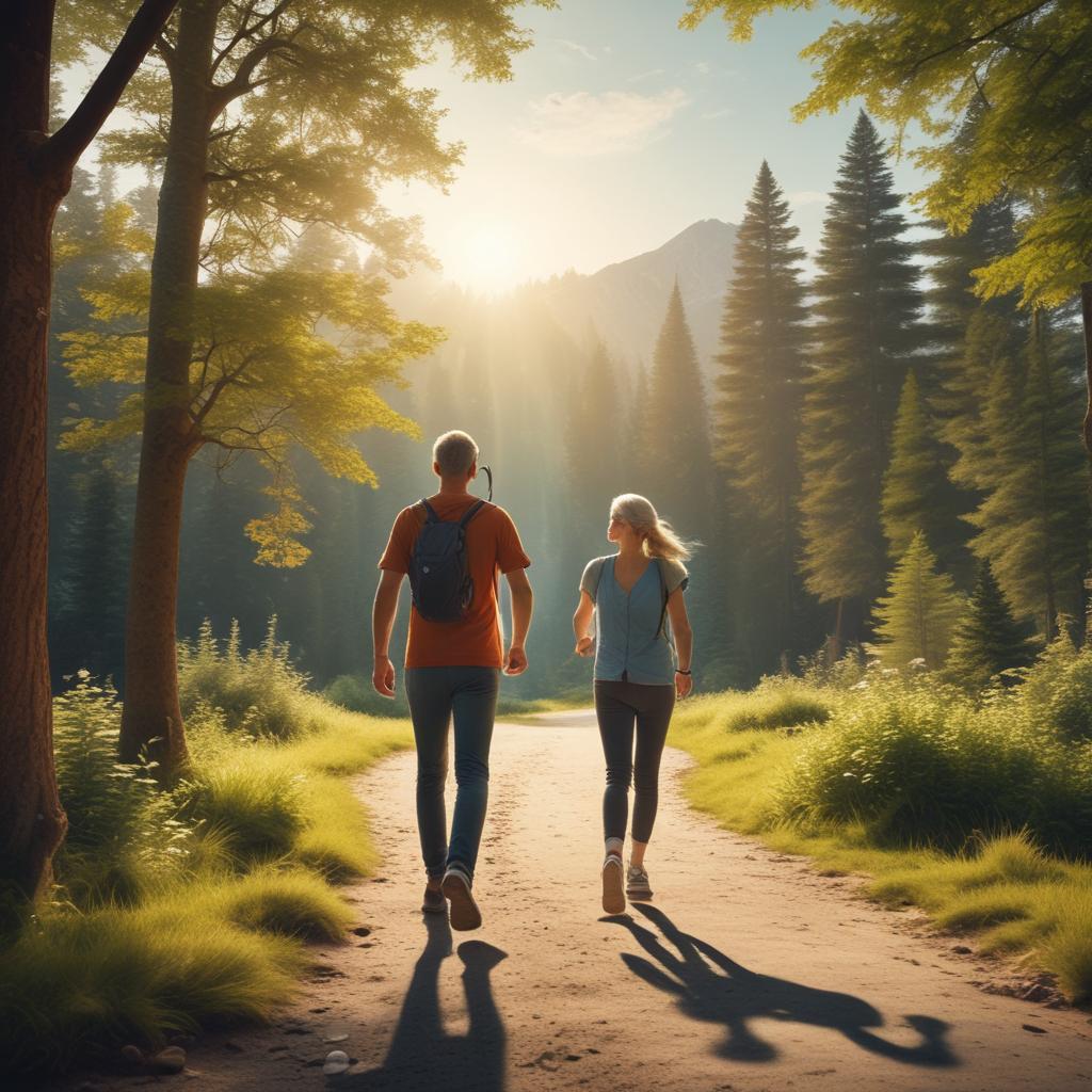 Happy person with subtle futuristic hearing aids engaging in daily activities like listening to music and conversing, showing the benefits of modern hearing solutions.