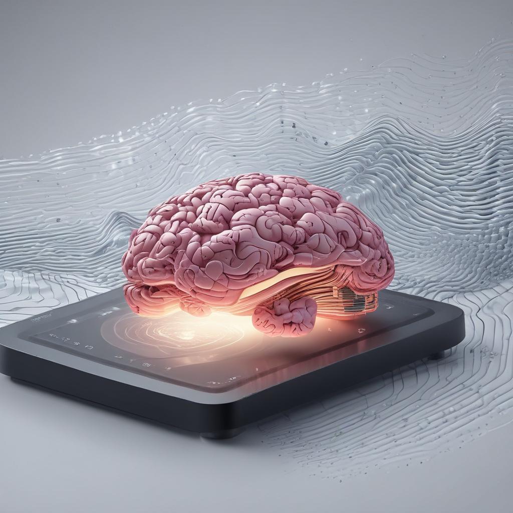 AI-powered sound processing interface, illustrating advanced hearing aid technology.